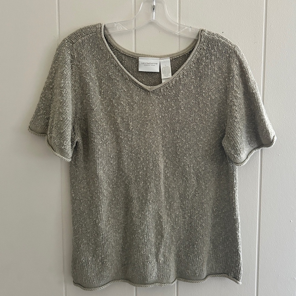 Sage Green Wool Top